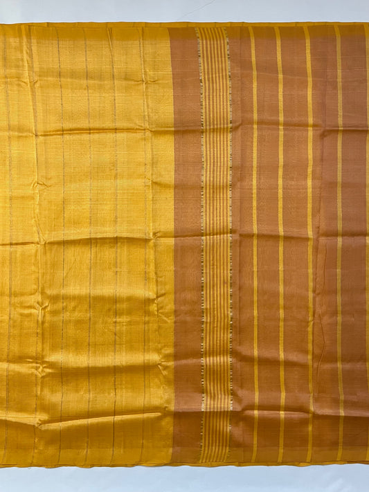 Magalgiri cotton Silk Saree -GOLDEN YELLOW
