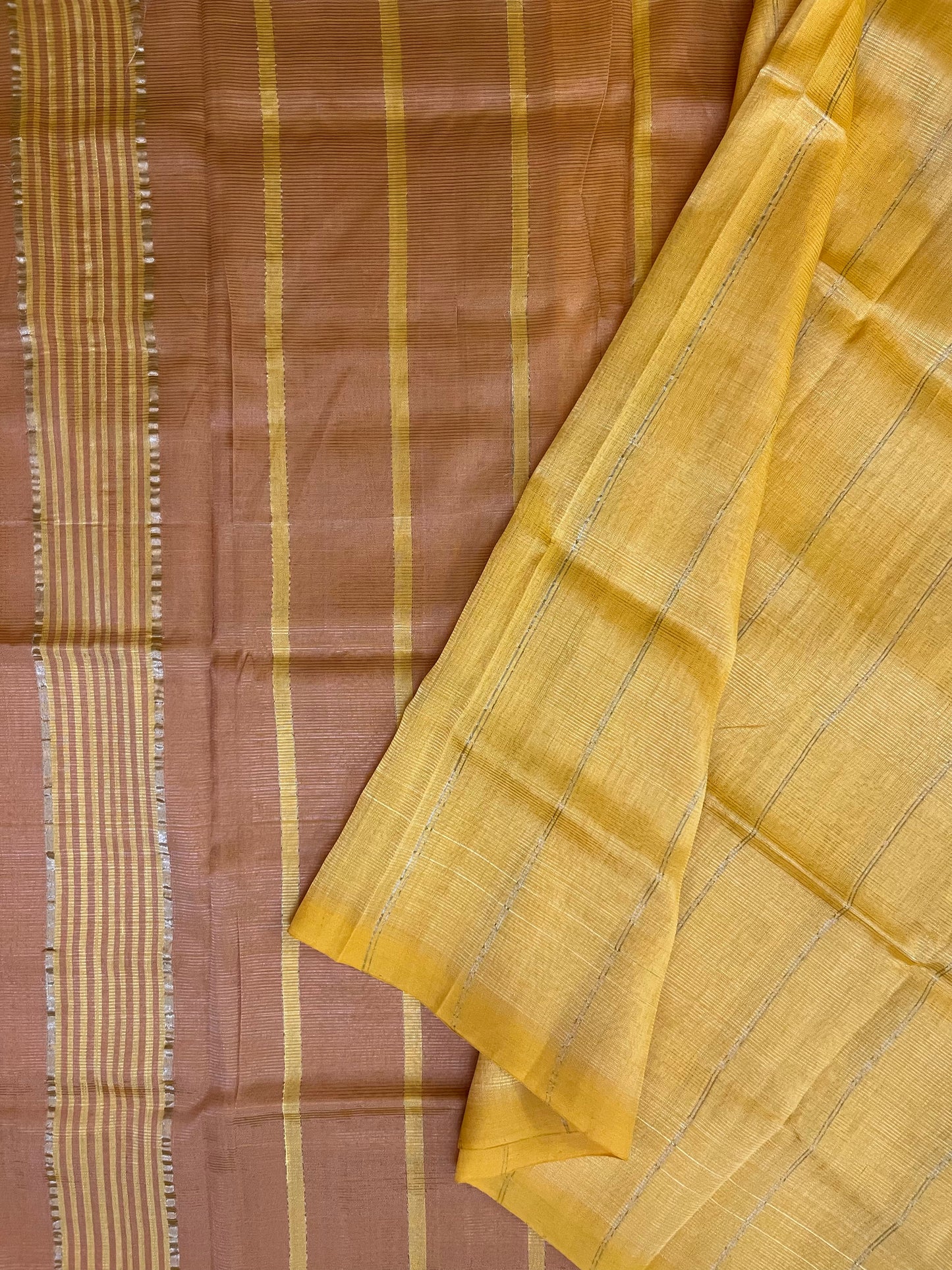 Magalgiri cotton Silk Saree -GOLDEN YELLOW