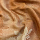 Linen Tissue Saree (BROWN)