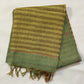 pure Linen Saree (GREEN)