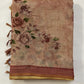 Pure Linen saree (PASTEL RED)