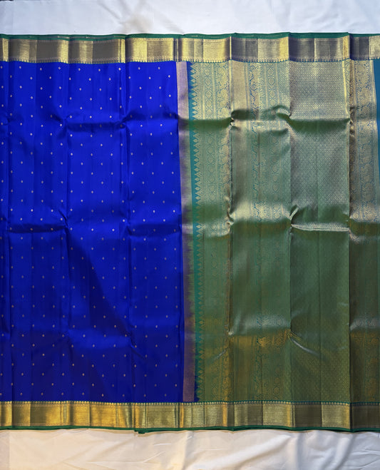 Kajivaram Silk Saree ( rich royal blue)
