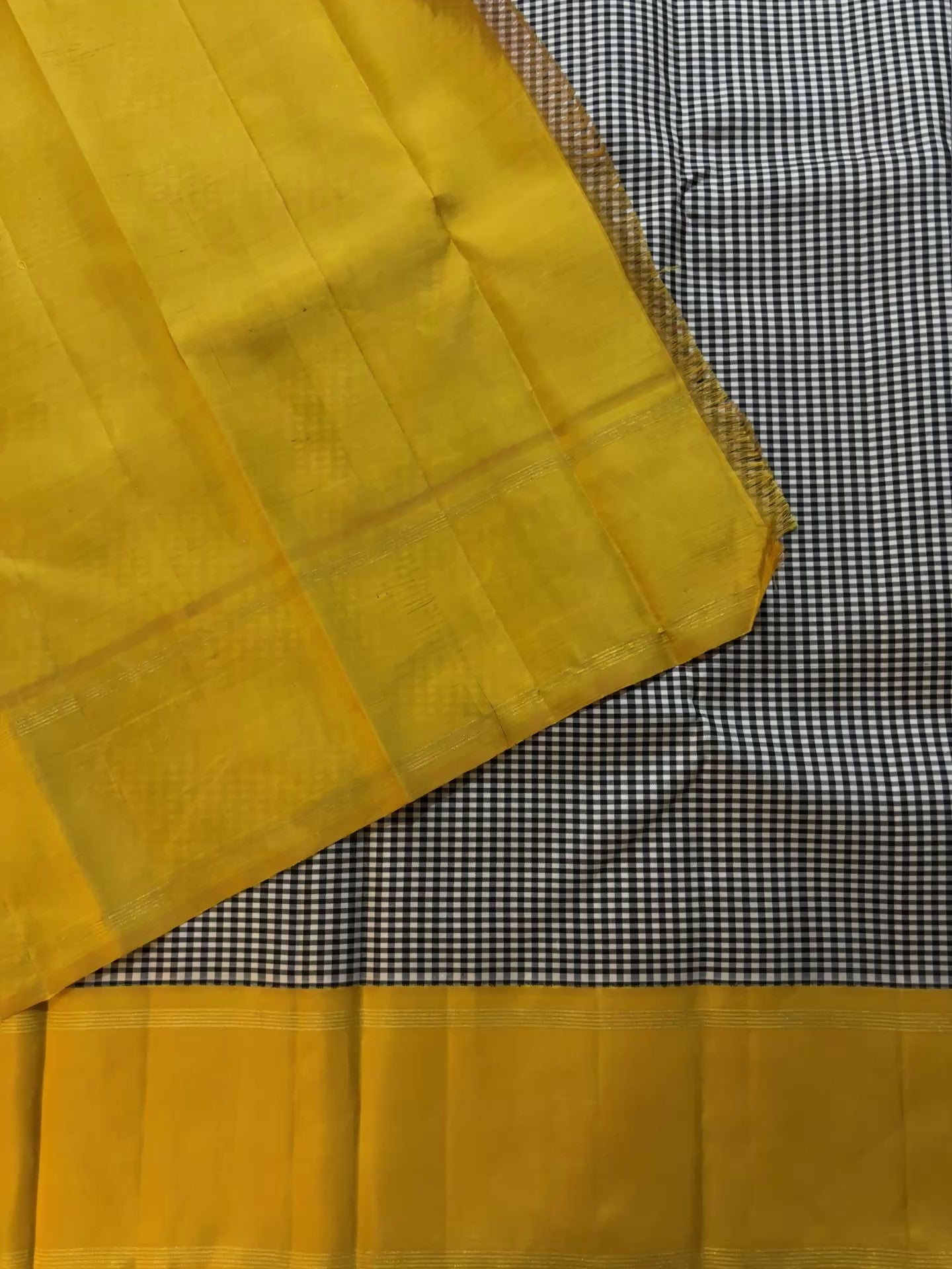 Kajivaram Silk Saree (black & white)