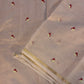 Cotton Embroidery Saree - nude pink