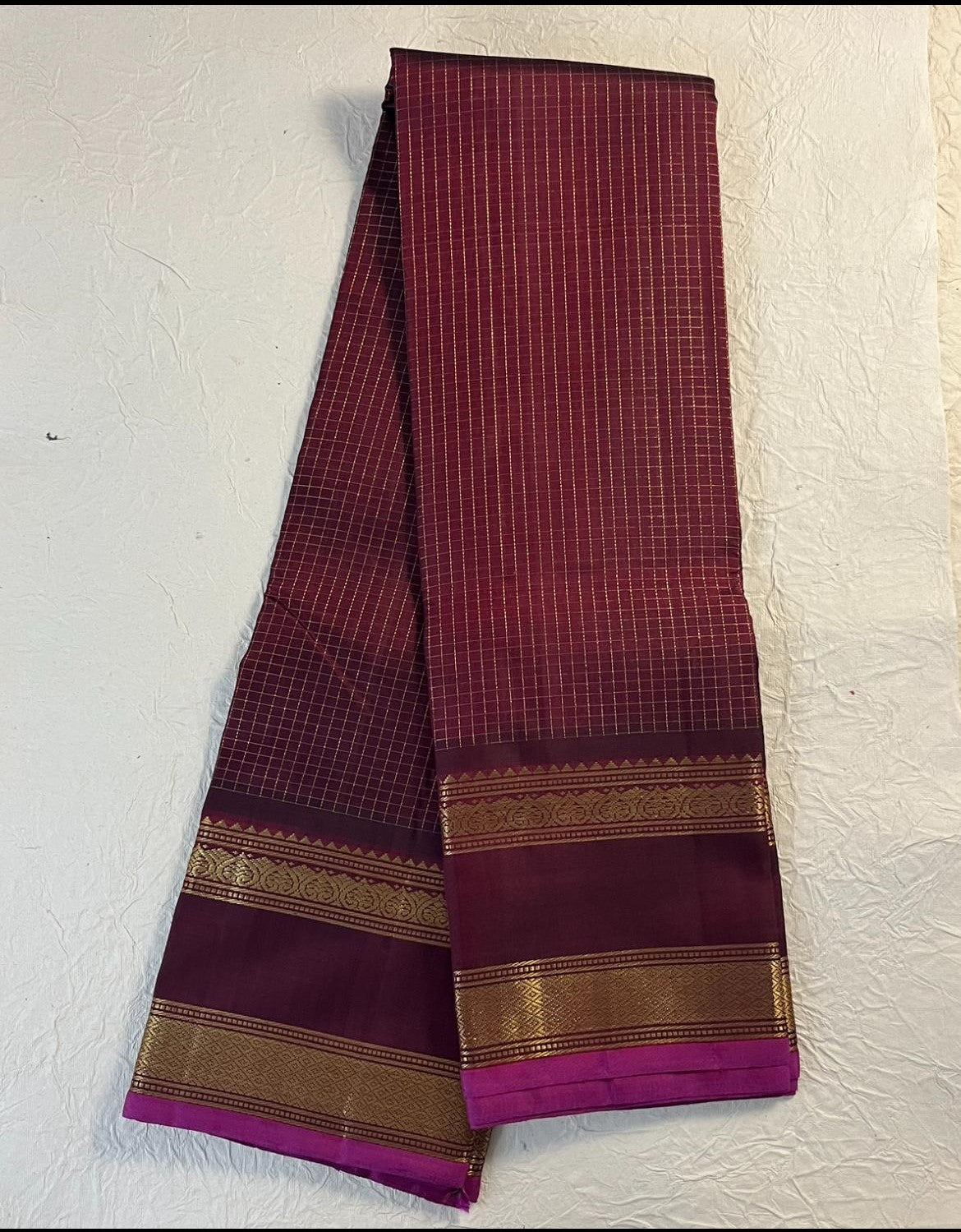 Kajivaram Silk Saree (Maroon )